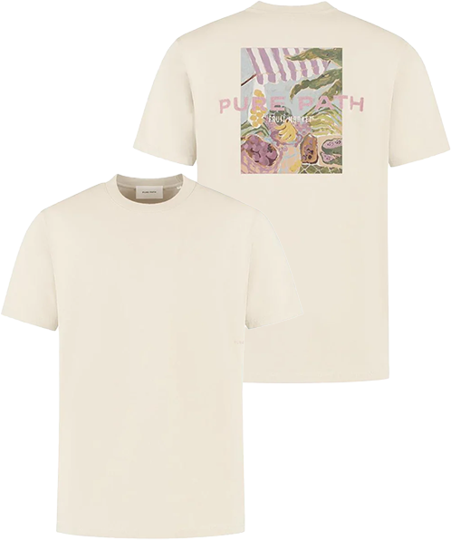 Pure Path Pure Path Loose Fit T-Shirts Beige