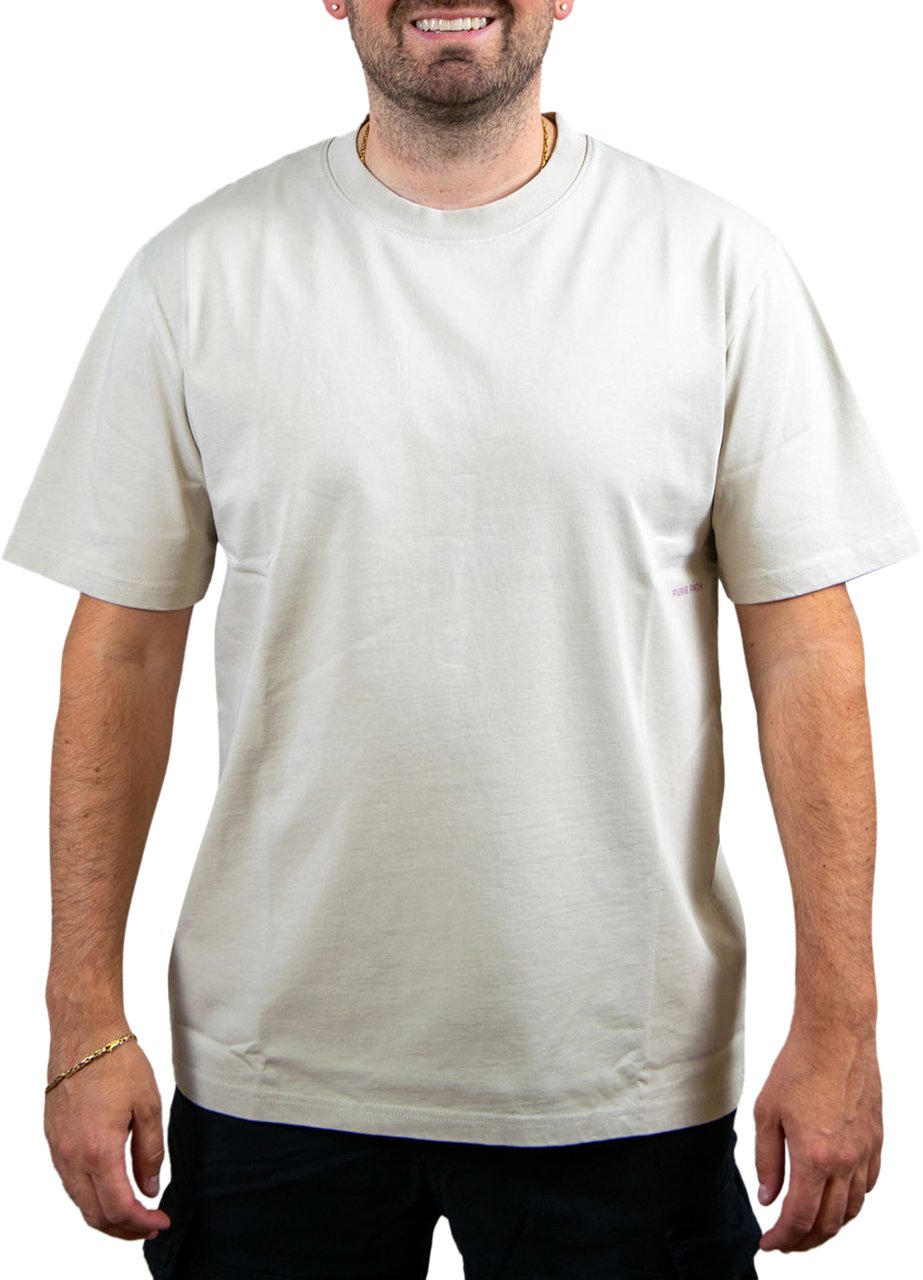 Pure Path Pure Path Loose Fit T-Shirts Beige