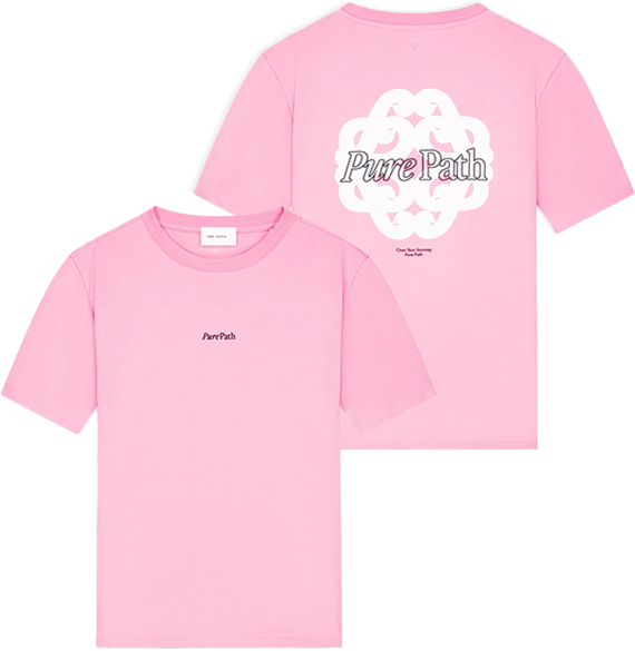 Pure Path Pure Path Bold Emblem T-Shirt Roze