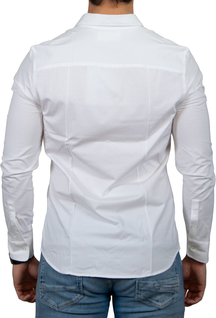 Pure Path Slim Fit Shirts Longsleeve Wit