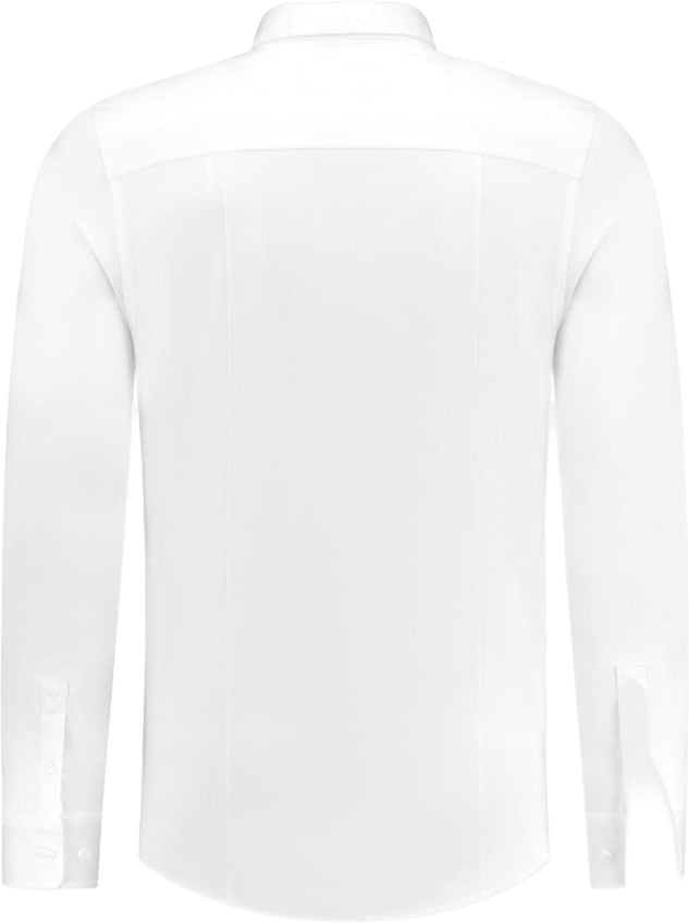 Pure Path Slim Fit Shirts Longsleeve Wit