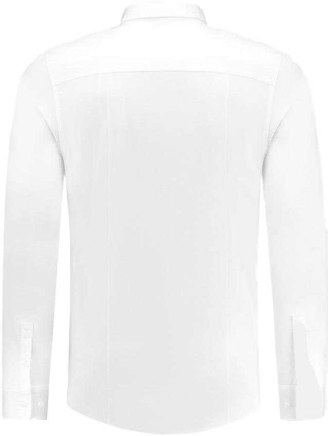 Pure Path Pure Path Slim Fit Shirts Longsleeve Wit