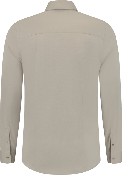 Pure Path Pure Path Slim Fit Jersey Shirts Casual Beige