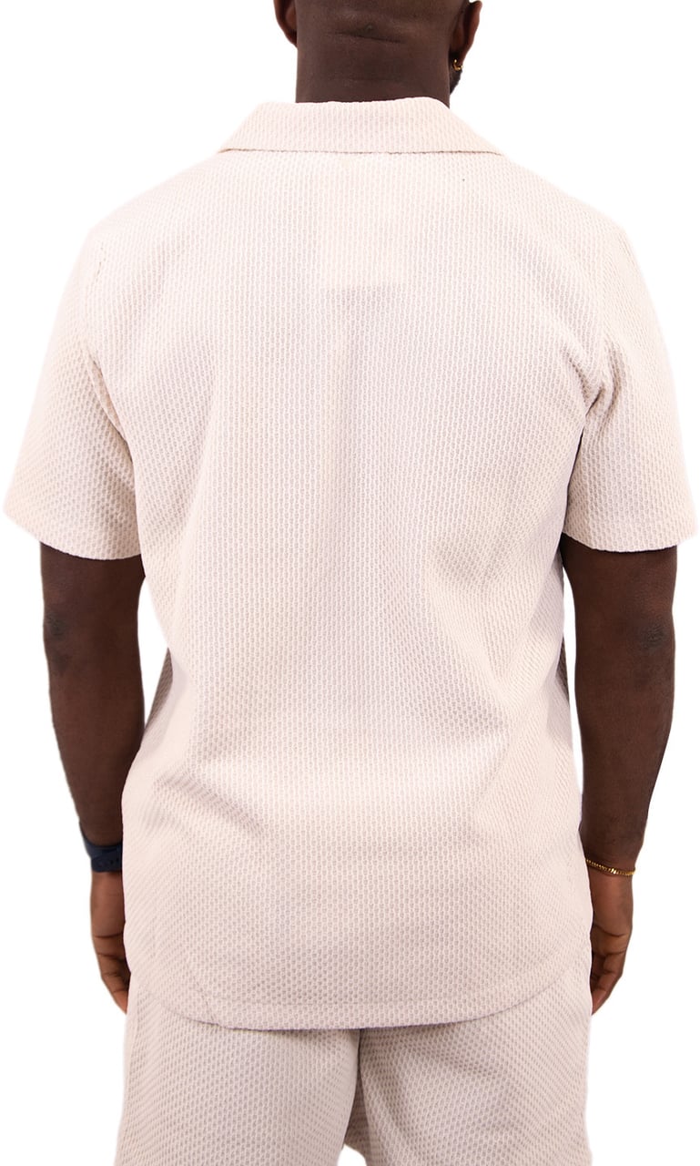 Pure Path Pure Path Honeycomd Shortsleeved Shirt Beige
