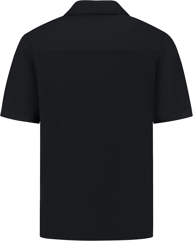 Pure Path Pure Path Regular Fit Shortsleeve Shirts Zwart