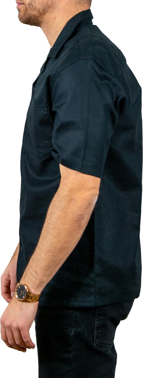 Pure Path Regular Fit Shortsleeve Shirts Zwart