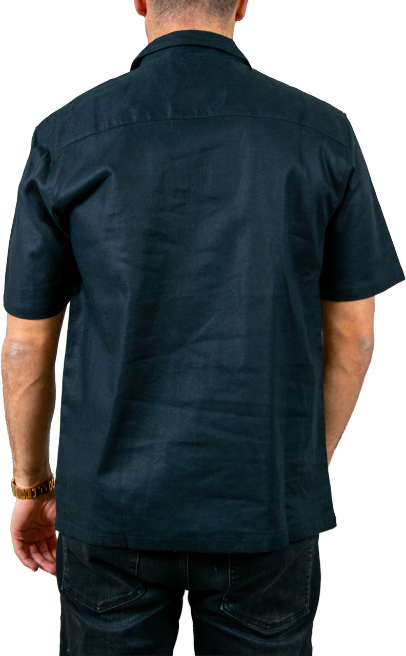 Pure Path Regular Fit Shortsleeve Shirts Zwart