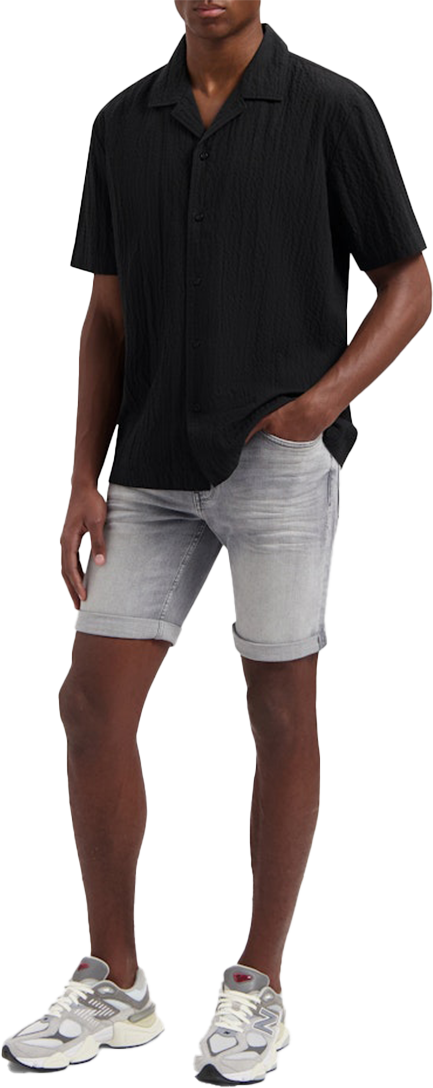 Pure Path Pure Path Overshirt Korte Mouw Zwart