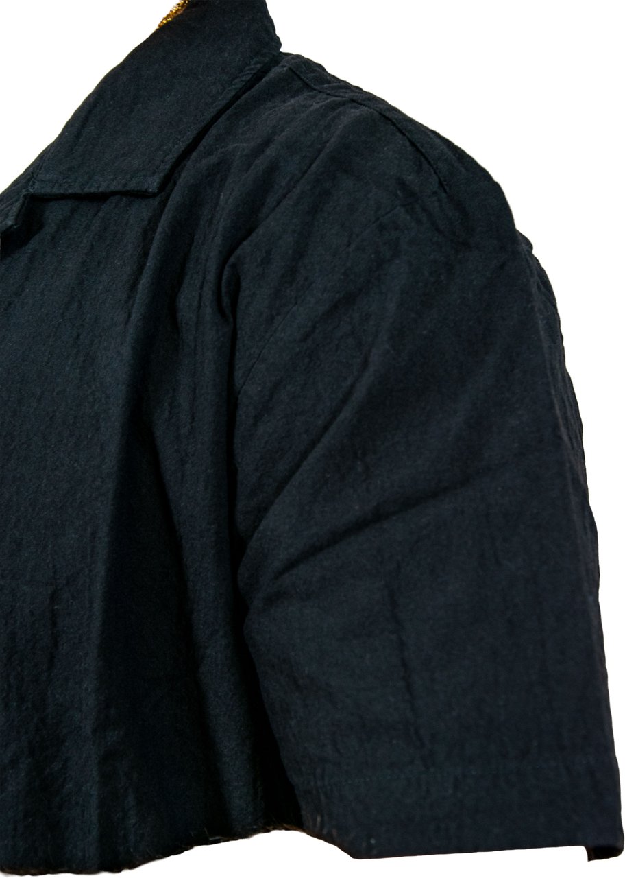 Pure Path Overshirt Korte Mouw Zwart