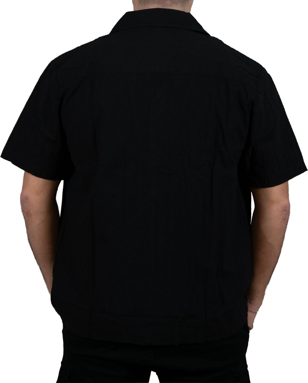 Pure Path Overshirt Korte Mouw Zwart
