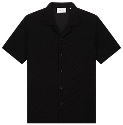 Pure Path Honeycomb Shortsleeved Shirt 26010206 02 Black Zwart