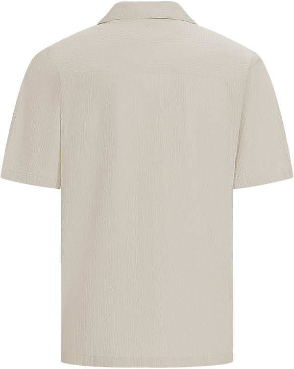 Pure Path Pure Path Regular Fit Shortsleeve Shirts Beige