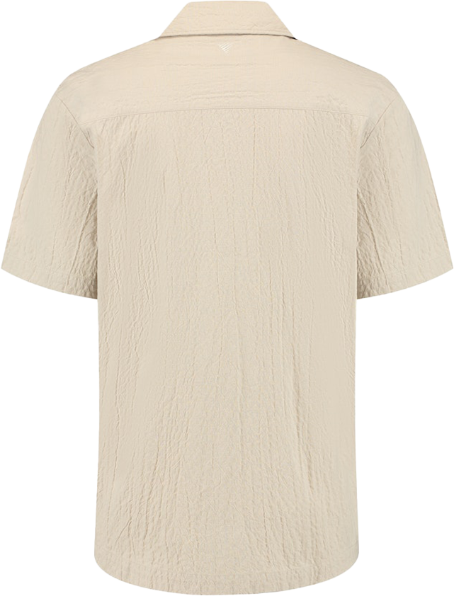 Pure Path Pure Path Overshirt Korte Mouw Beige