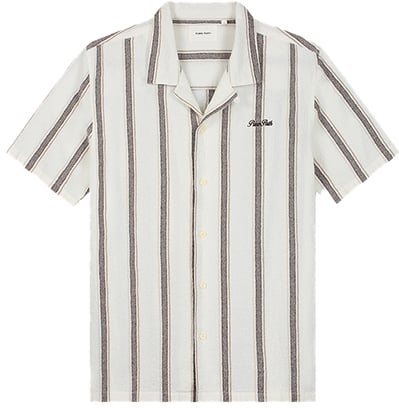Pure Path Pure Path Striped Shortsleeved Shirt Beige