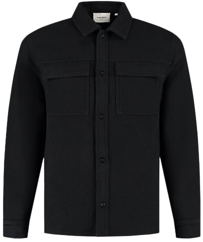 Pure Path Regular Fit Overshirts Zwart