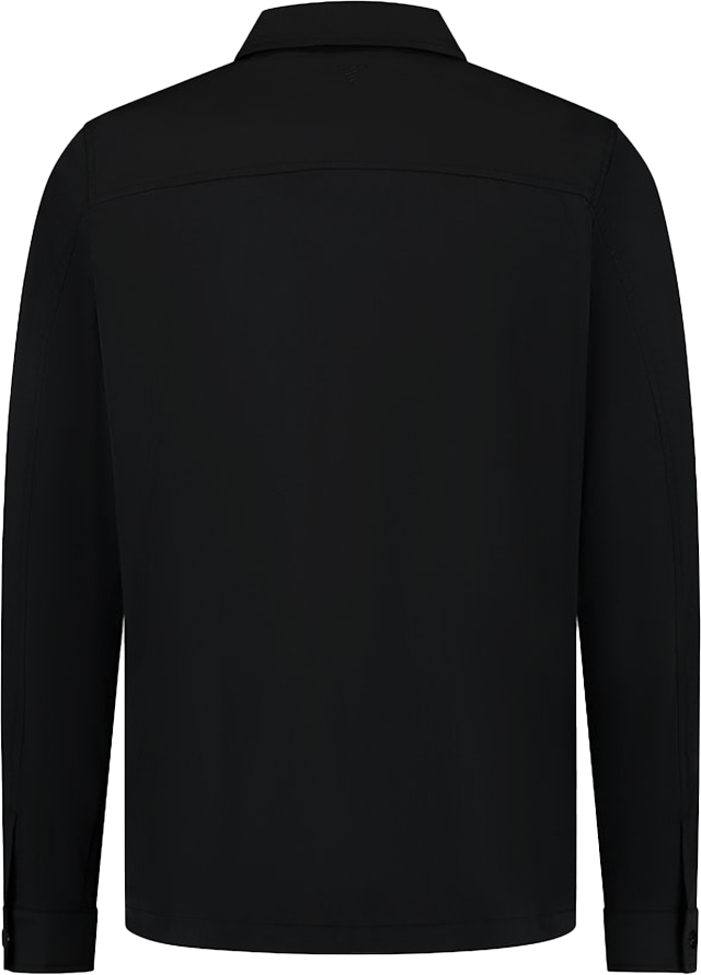 Pure Path Pure Path Overshirt Met Rits Zwart