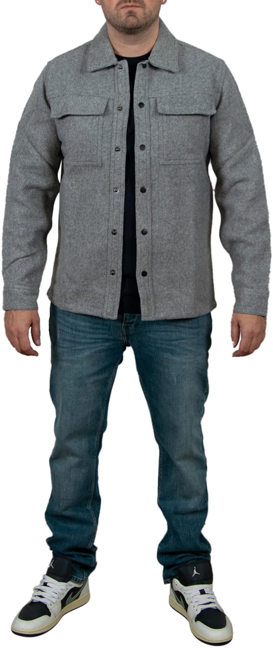 Pure Path Regular Fit Shirts Over Grijs