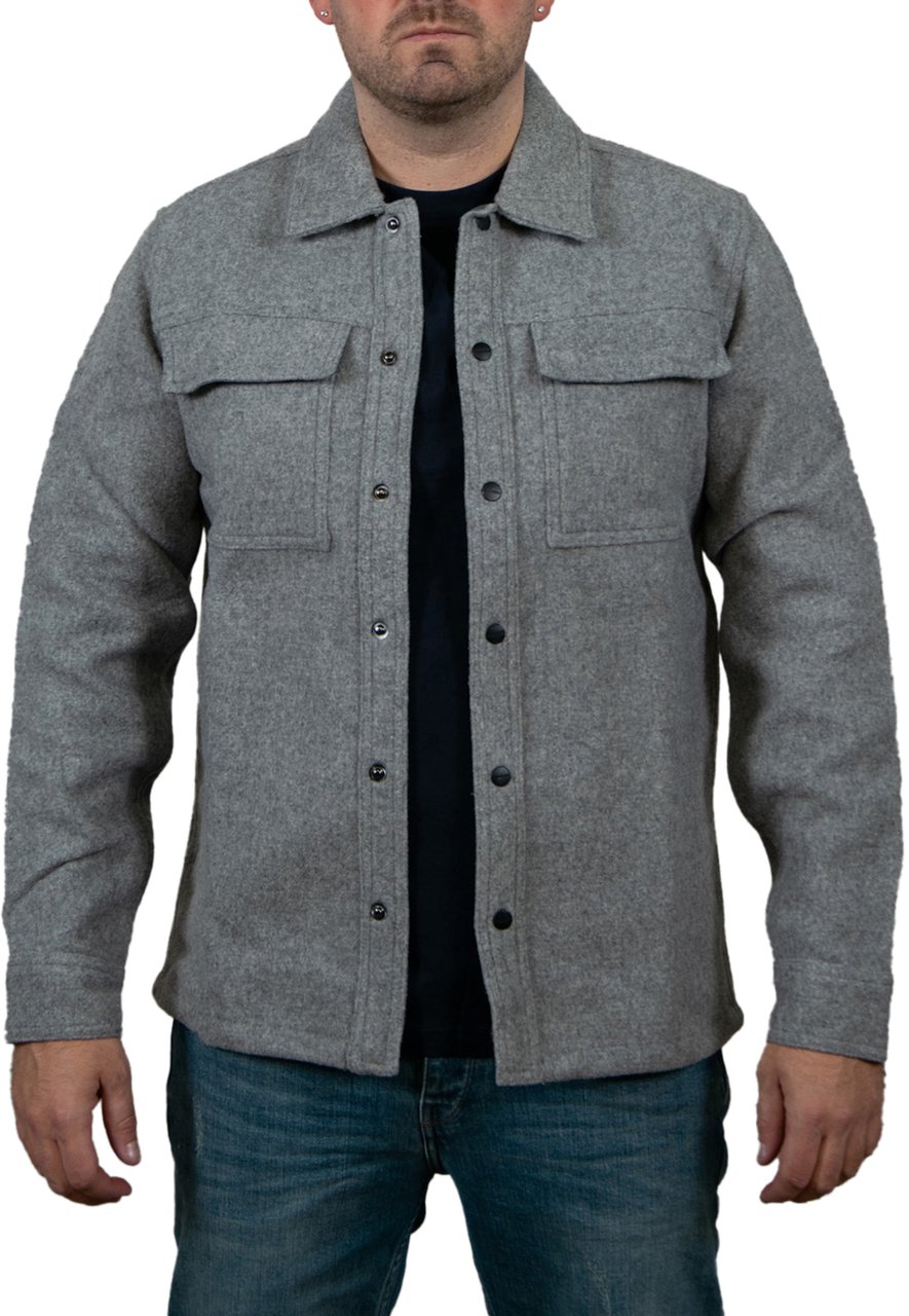 Pure Path Regular Fit Shirts Over Grijs
