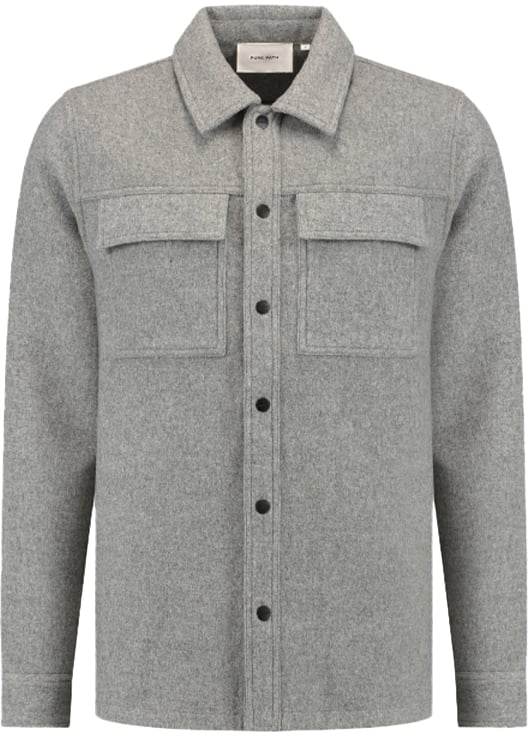 Pure Path Regular Fit Shirts Over Grijs