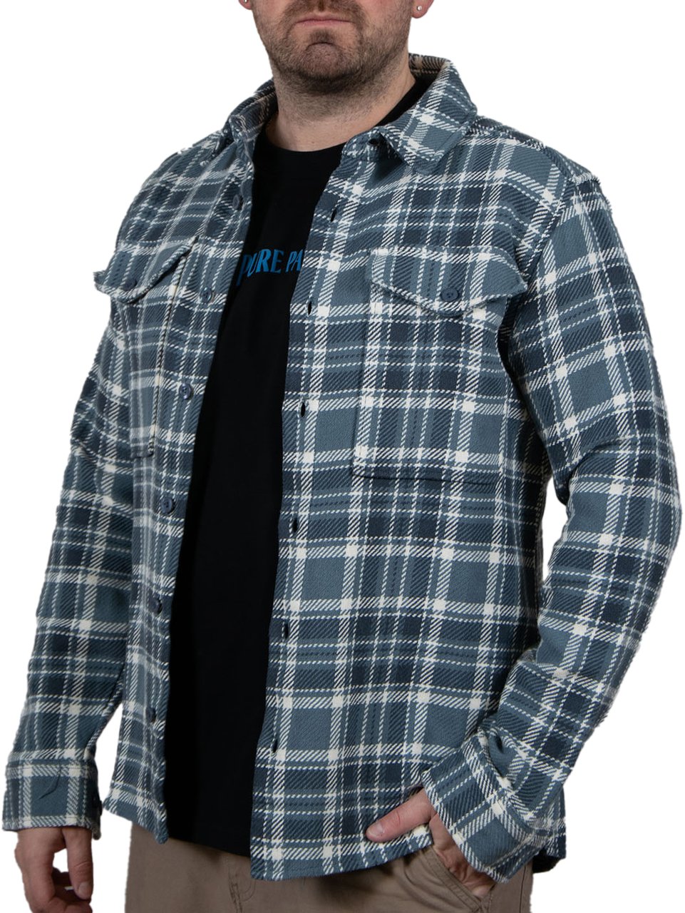 Pure Path Overshirt Blauw