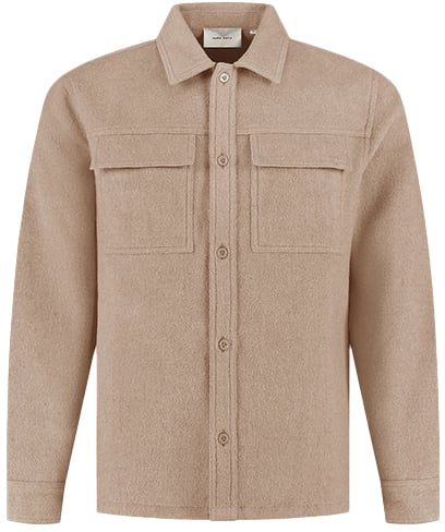 Pure Path Pure Path Regular Fit Overshirts Beige