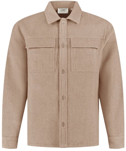 Pure Path Regular Fit Overshirts Beige