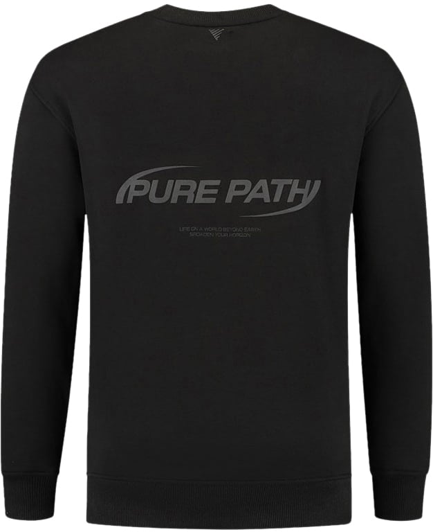 Pure Path Pure Path Loose Fit Sweaters Crewneck LS Zwart