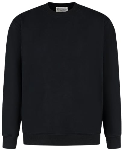 Pure Path Pure Path Loose Fit Crewneck LS Sweaters Zwart