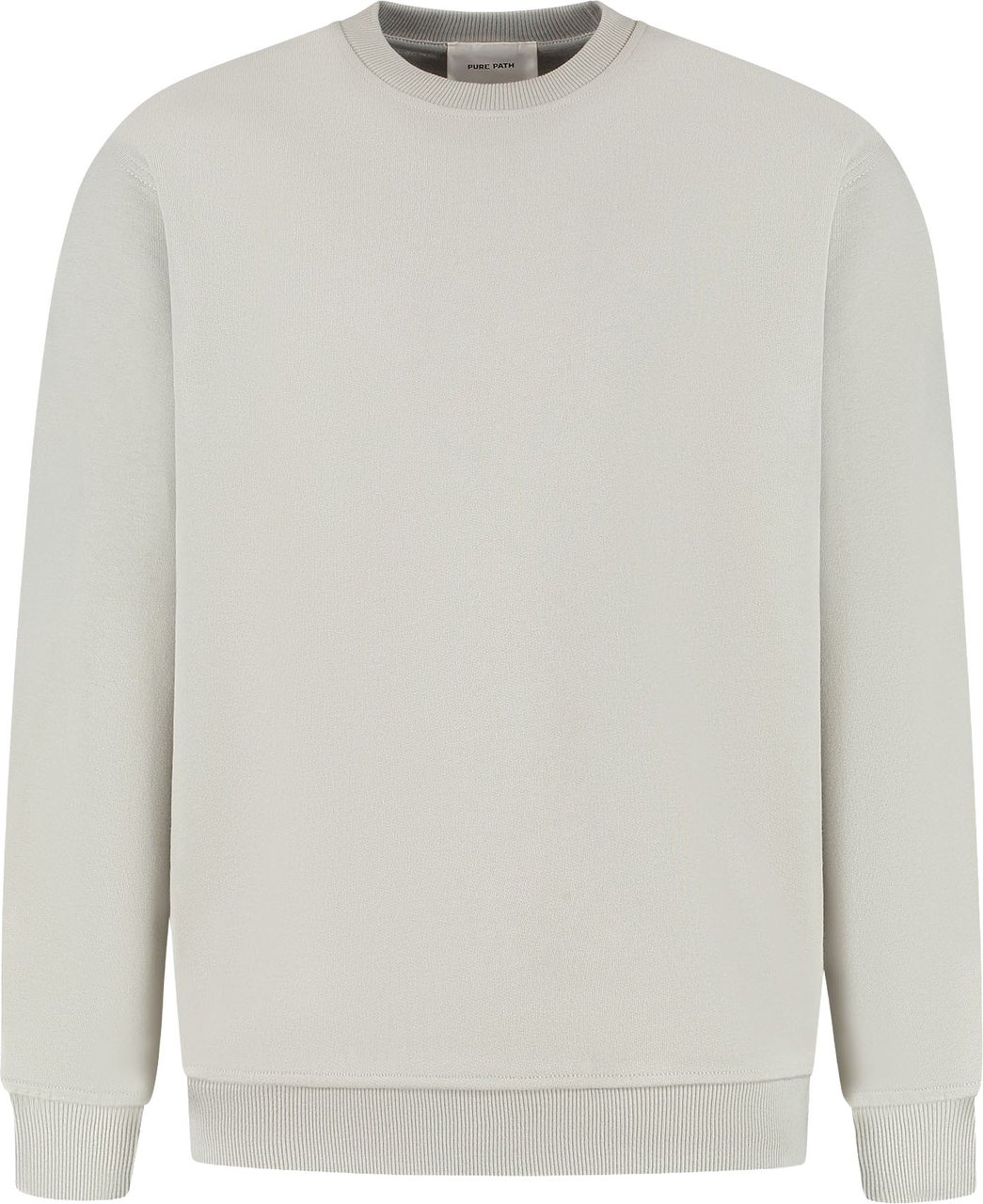 Pure Path Loose Fit Crewneck LS Sweaters Grijs