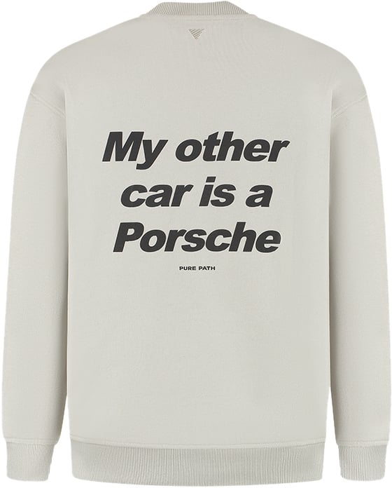 Pure Path Pure Path Loose Fit Crewneck LS Sweaters Grijs