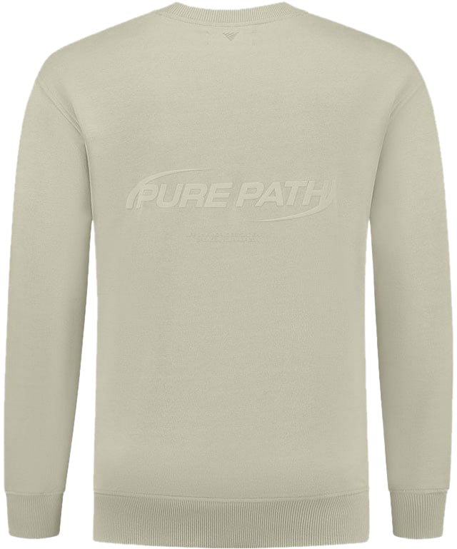 Pure Path Pure Path Loose Fit Sweaters Crewneck LS Groen