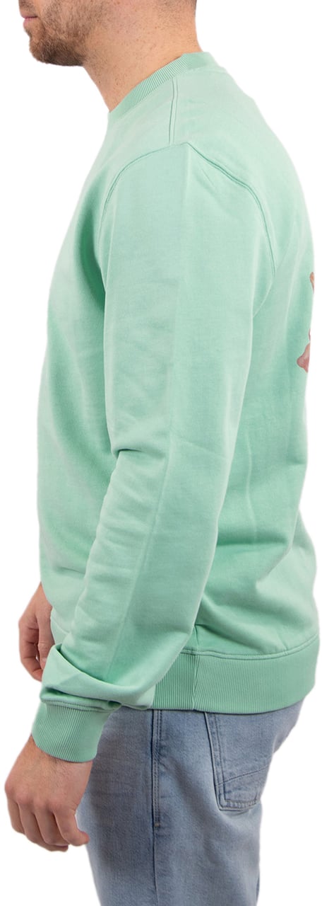 Pure Path Pure Path Trio Of Flowers Crewneck Groen