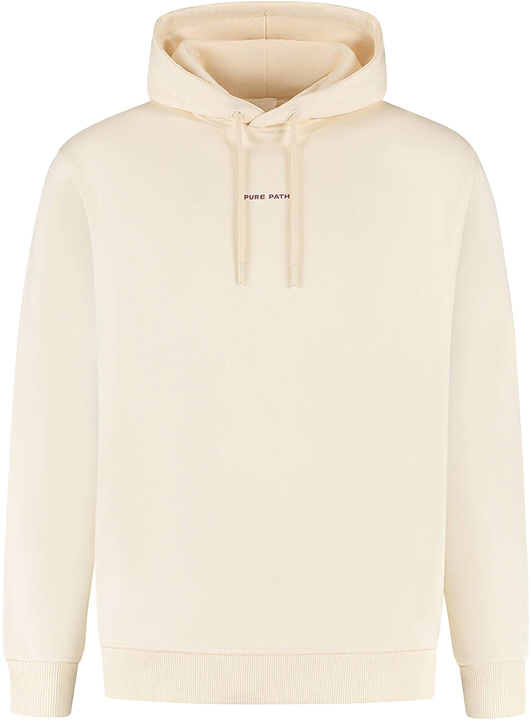 Pure Path Pure Path Loose Fit Hoodie LS Sweaters Beige