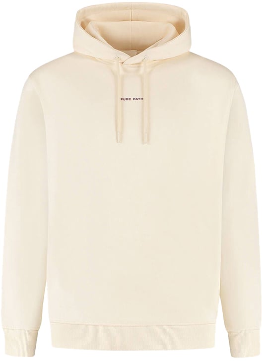 Pure Path Loose Fit Hoodie LS Sweaters Beige