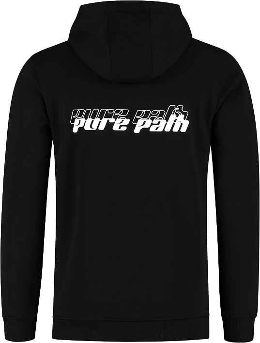 Pure Path Pure Path Regular Fit Sweaters Hoodie LS Zwart