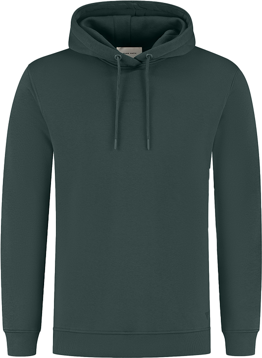 Pure Path Pure Path Regular Fit Hoodie LS Sweaters Groen