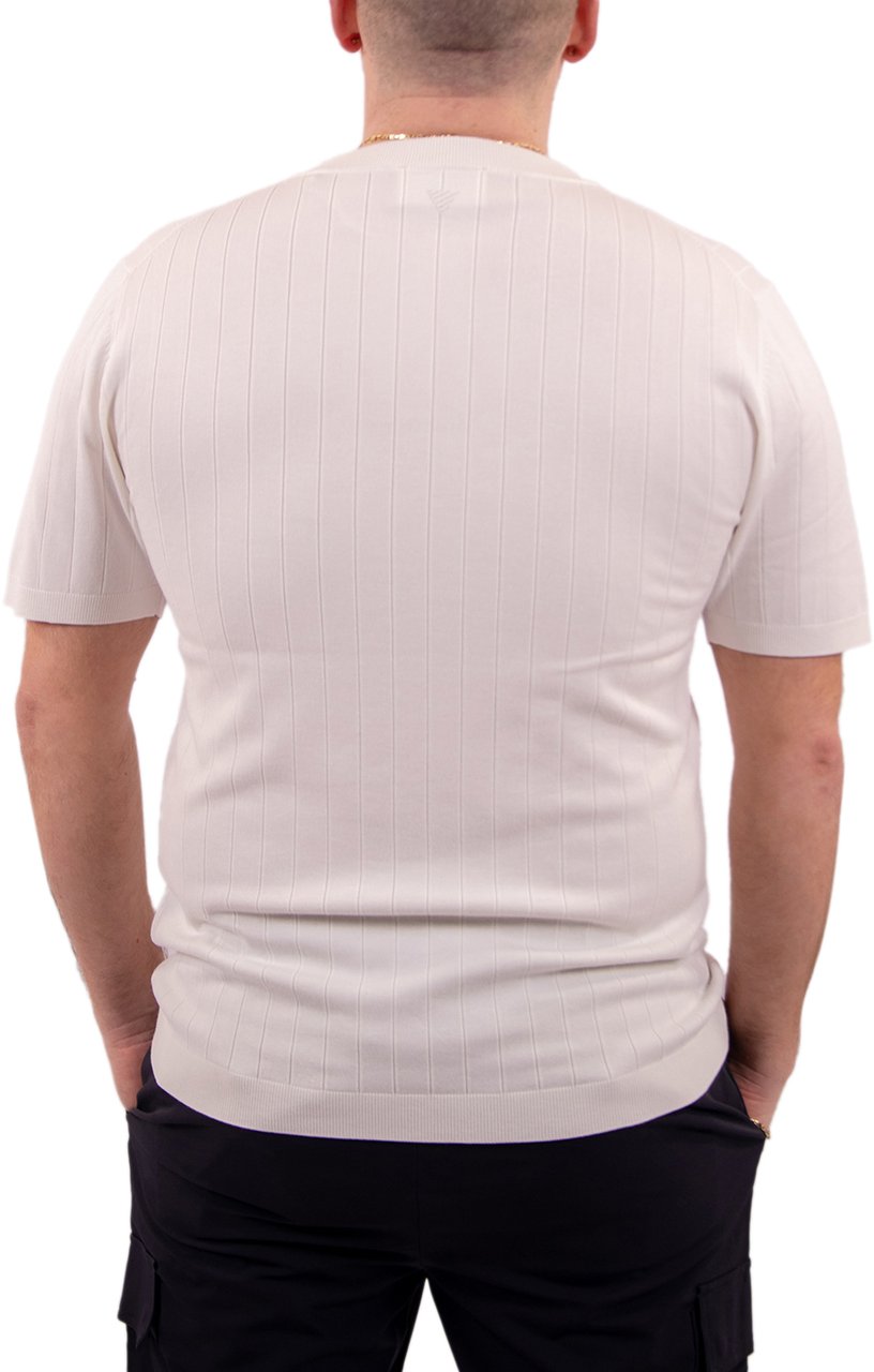 Pure Path Pure Path Dropneedle Knitted T-Shirt Beige