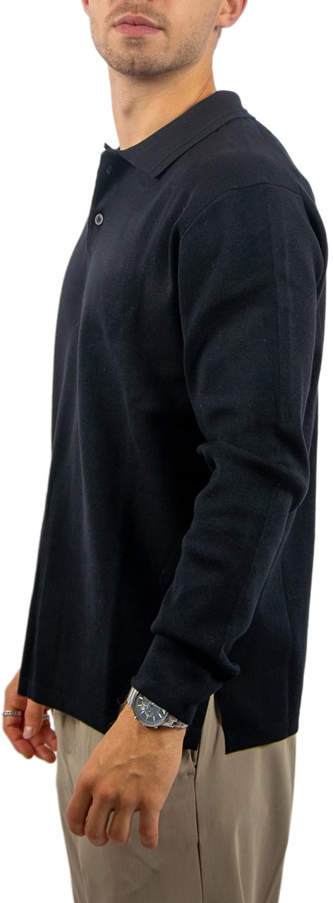 Pure Path Regular Polo Fit Knitwear Zwart
