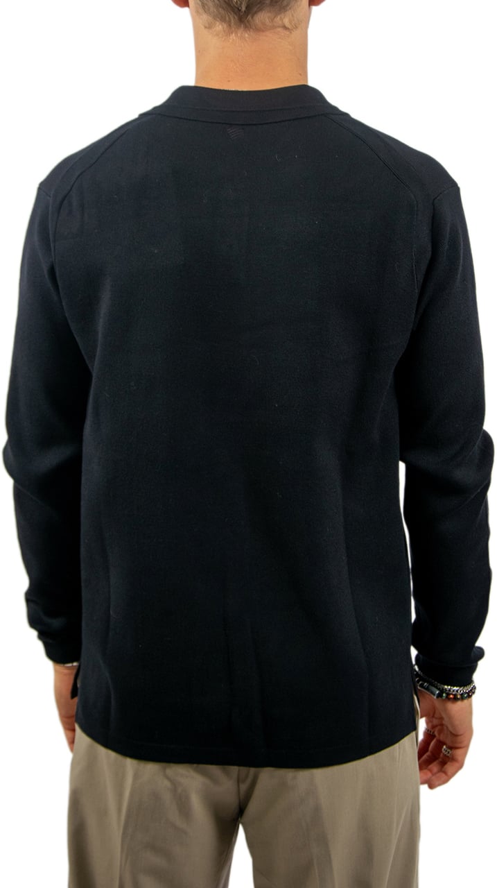 Pure Path Regular Polo Fit Knitwear Zwart