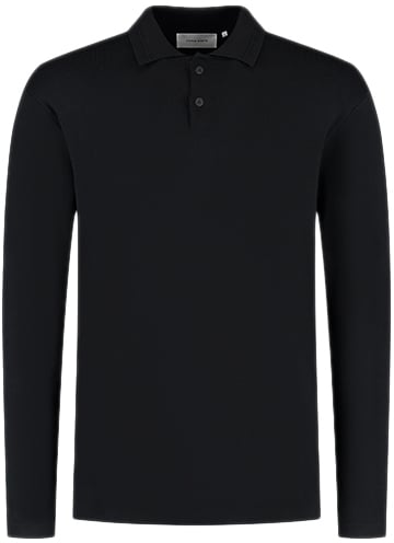Pure Path Regular Polo Fit Knitwear Zwart