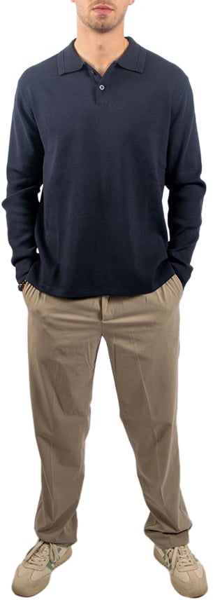 Pure Path Pure Path Regular Polo Fit Knitwear Blauw