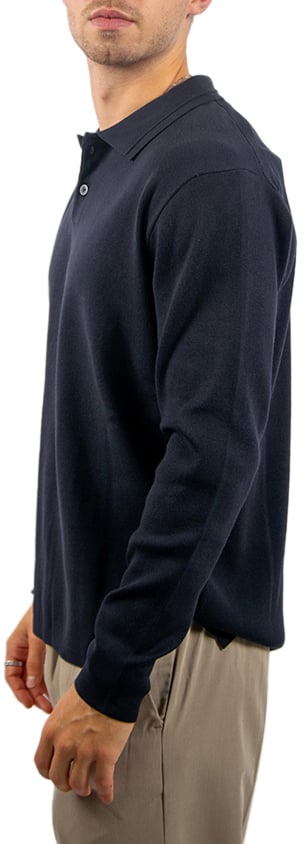 Pure Path Pure Path Regular Polo Fit Knitwear Blauw