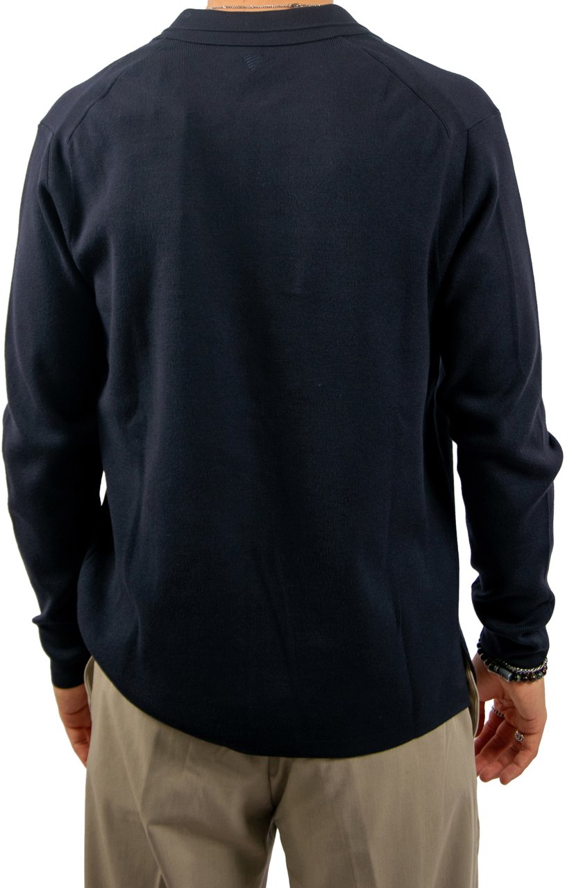 Pure Path Pure Path Regular Polo Fit Knitwear Blauw