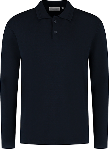 Pure Path Pure Path Regular Polo Fit Knitwear Blauw