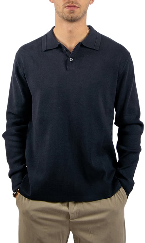 Pure Path Pure Path Regular Polo Fit Knitwear Blauw