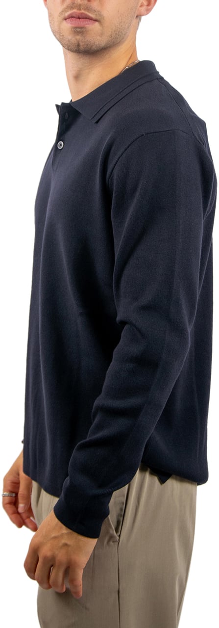 Pure Path Regular Polo Fit Knitwear Blauw