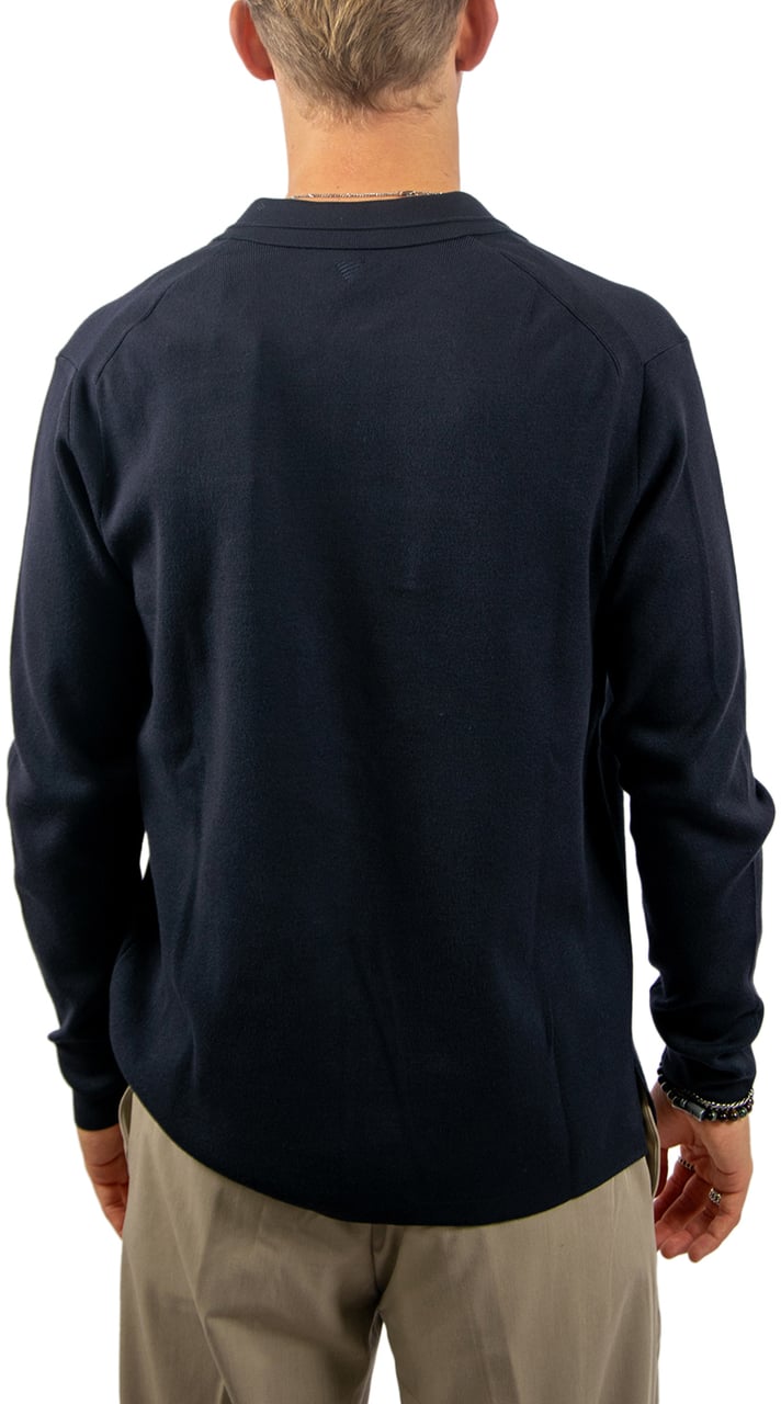 Pure Path Regular Polo Fit Knitwear Blauw