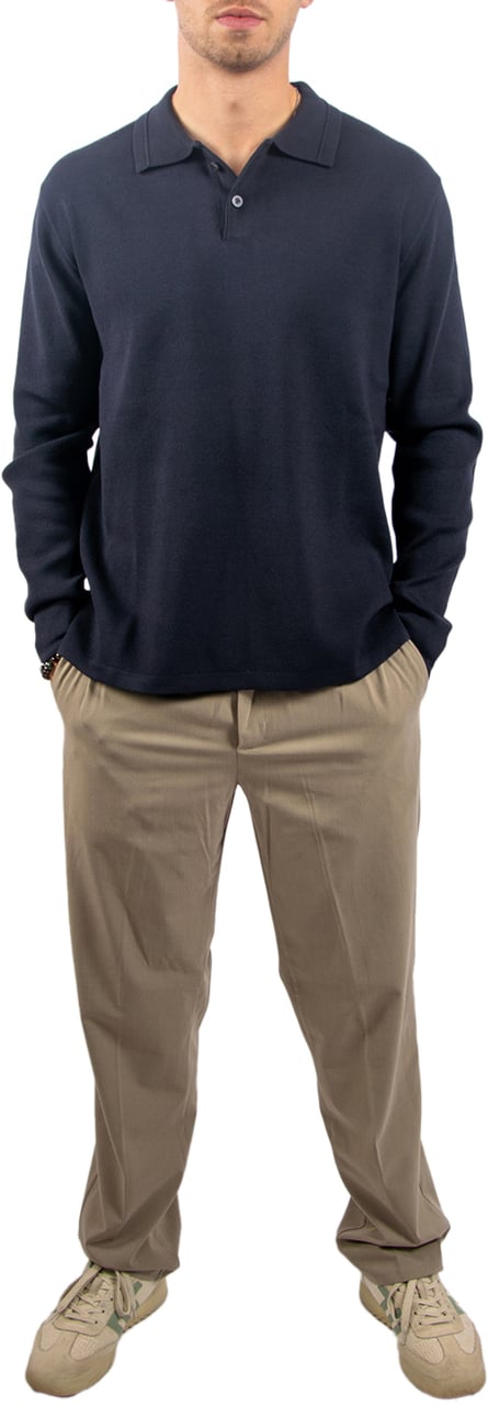 Pure Path Regular Polo Fit Knitwear Blauw