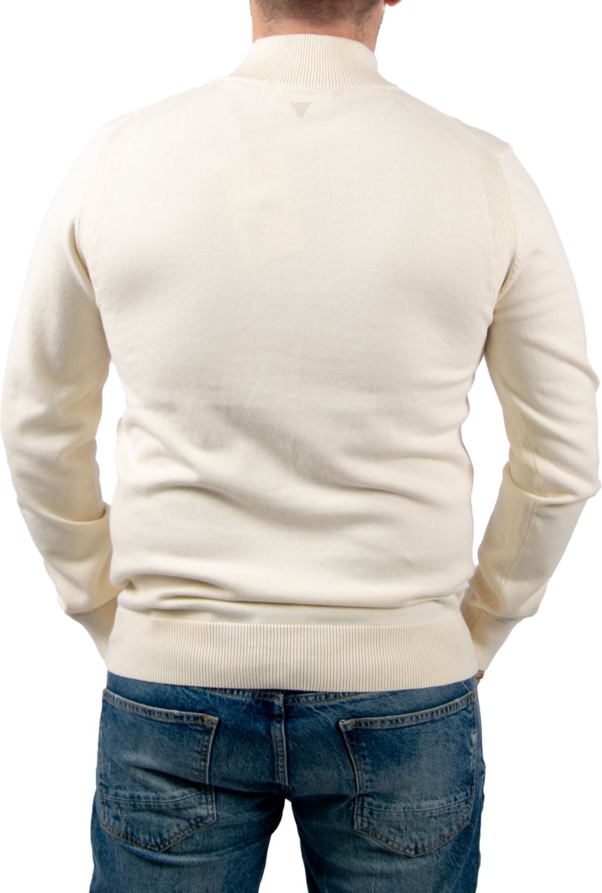 Pure Path Pure Path Regular Fit Half Zip Knitwear Beige