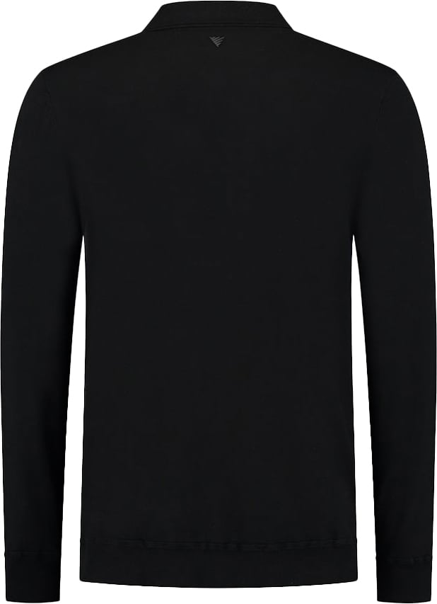 Pure Path Pure Path Regular Fit Knitwear Polo LS Zwart